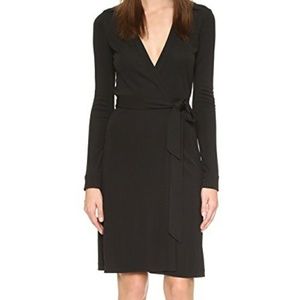 Diane Von Furstenberg Classic Black Wrap Dress
